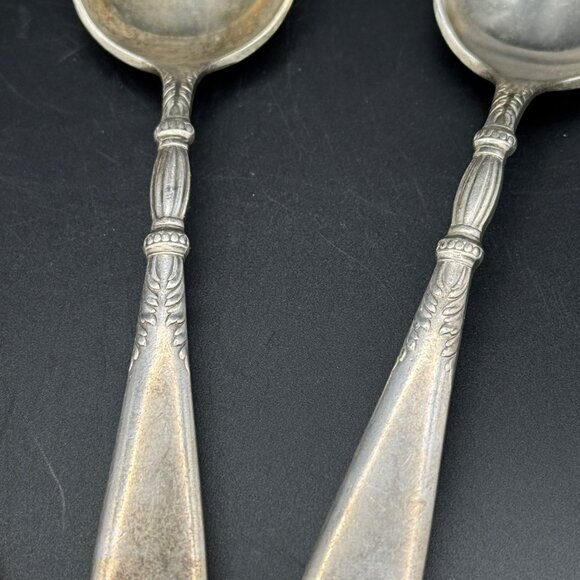 3 Vintage 1847 Rogers Bros Silverplate Queen Anne St. Moritz Serving Spoons - Picture 2 of 5